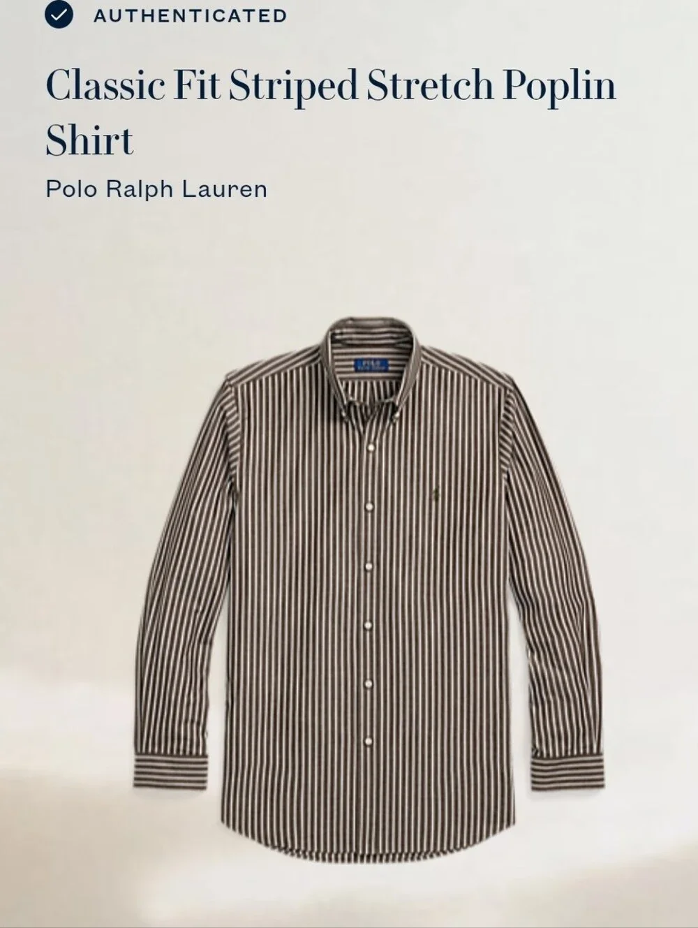 Polo Ralph Lauren Classic Fit Striped Stretch Poplin Shirt